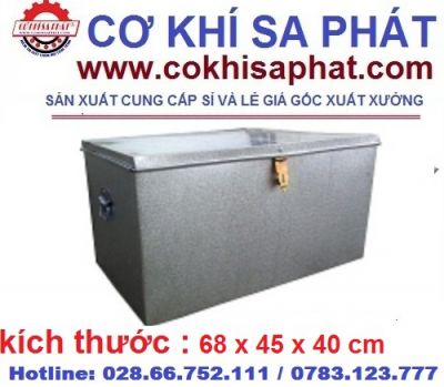 Hòm tôn giá rẻ kích thước 68 x 45 x40 Cm